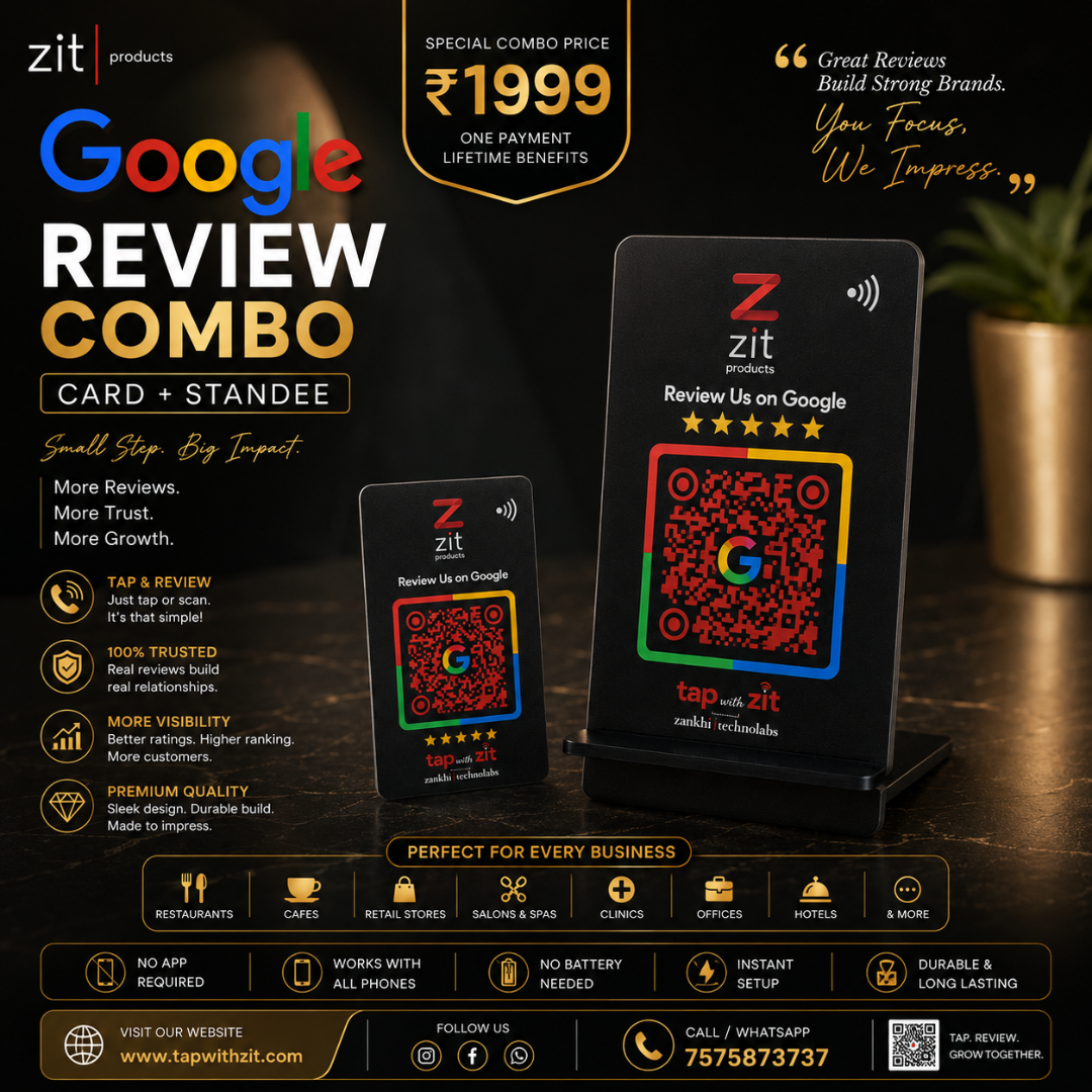 AI Google Review Card + Standee view 1